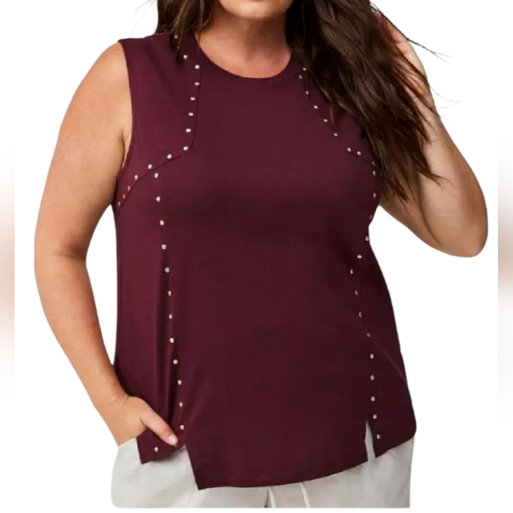 Torrid Embellished Muscle Tee Size 1/XL